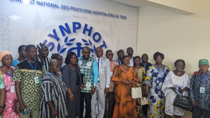 Le 4e congrès statutaire du SYNPHOT s’ouvre à Lomé pour renforcer le secteur de la santé