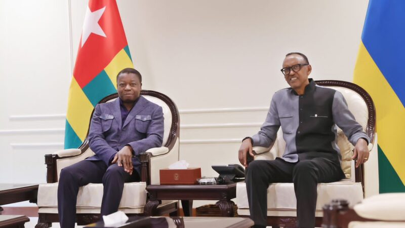 Faure Gnassingbé en visite de travail au Rwanda pour renforcer la coopération bilatérale