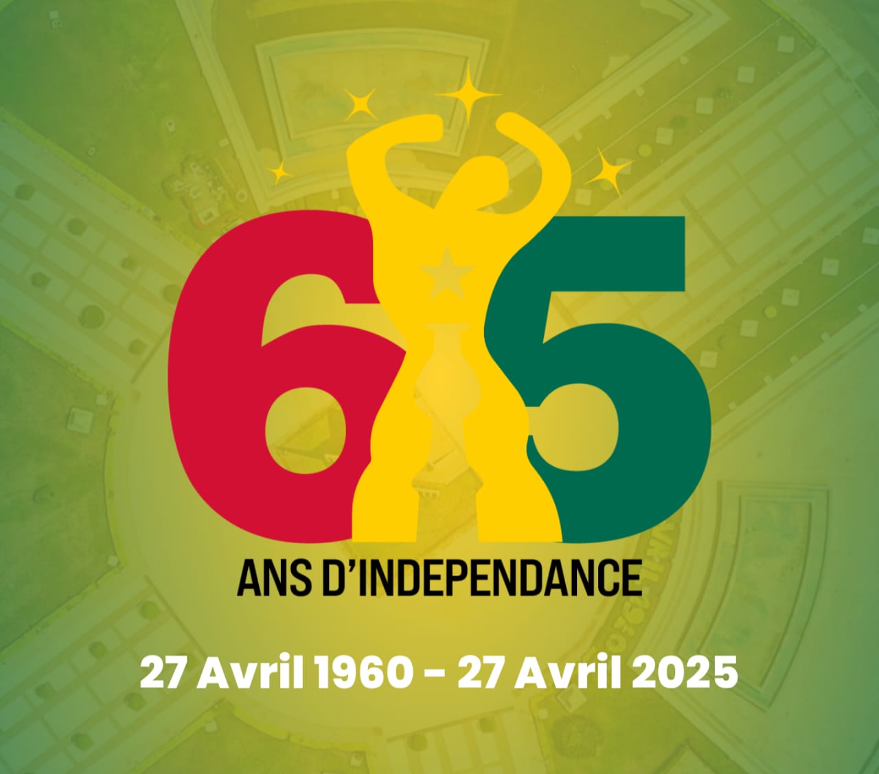 Le logo officiel des 65 ans d’indépendance du Togo disponible en téléchargement