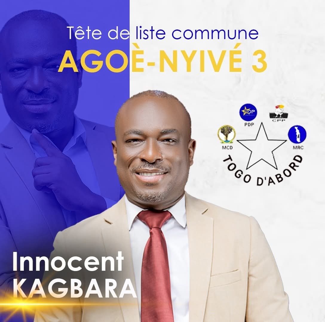Agoè-Nyivé 3 : Innocent Kagbara engage la coalition « Togo d’abord » pour un renouveau local