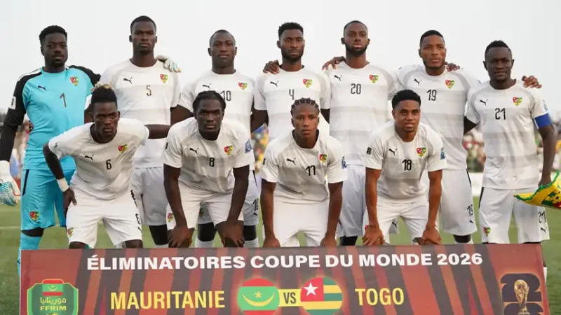 Éliminatoires Mondial 2026 : le Togo s’incline face à la Mauritanie et dit adieu à la qualification